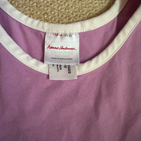 Hanna Andersson Red & Purple Bundle  size 10-12 Kids Dress with White Trim - Picture 4 of 4